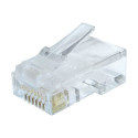 GEMBIRD LC-8P8C-002/10 Gembird LAN modular plug 8P8C for solid CAT6 LAN cable, 30U,10pcs