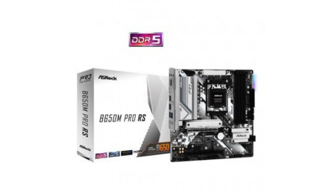 ASRock emaplaat AMD B650 SAM5 Micro-ATX DDR5x4 1xPCI-Express 3.0 16x 1xPCI-Exp