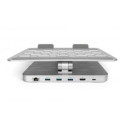 Digitus Desk Mount | Variable Notebook/Tablet Stand with 6-port USB-C Docking Station | Height adjus