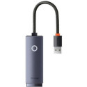 Baseus WKQX000313 Lite USB-C to RJ45 Network Internet adapter card 100Mbps Grey