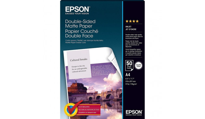 EPSON Double Sided Matte Paper - A4 - 50 Sheets A4