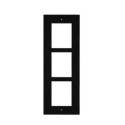 2N ENTRY PANEL 3MOD. FLUSH FRAME/BLACK/ IP VERSO 9155013B