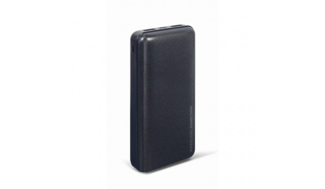 Gembird Power Bank PB20-02 20000 mAh, Black, 12 W