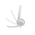 Logitech H390 USB arvutikõrvaklapid juhtmega kõrvaklapid, USB Type-A, valkjas