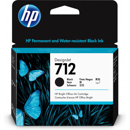 HP 712XL tindikassett must