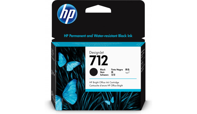 HP 712XL tindikassett, must