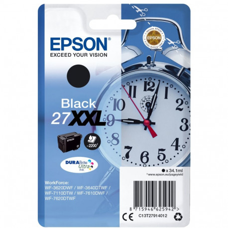 Epson 27XXL -mustekasetti, musta