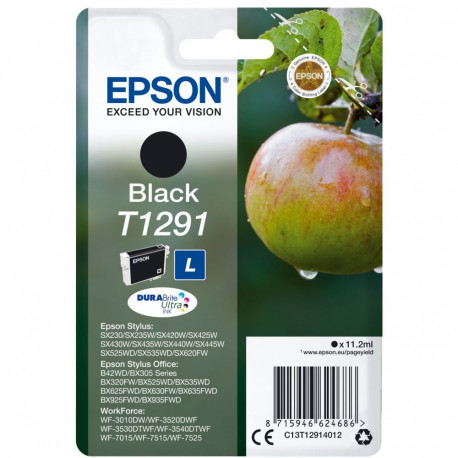 Epson T1291 -mustekasetti, musta