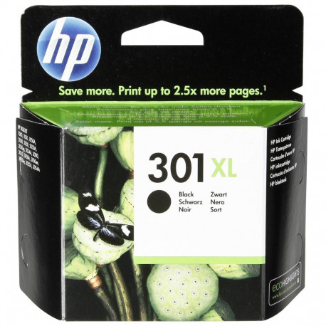 HP 301XL tindikassett must