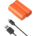 SMALLRIG 4966 EN-EL15C USB-C RECHARGEABLE CAMERA BATTERY ORANGE
