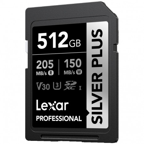 Lexar SDXC Professional SILVER Plus 1066x UHS-I/U3/4K R255/W180 (V30) 512GB