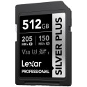 LEXAR SDXC PROFESSIONAL SILVER PLUS 1066X UHS-I/U3/A2/4K R205/W150 (V30) 512GB