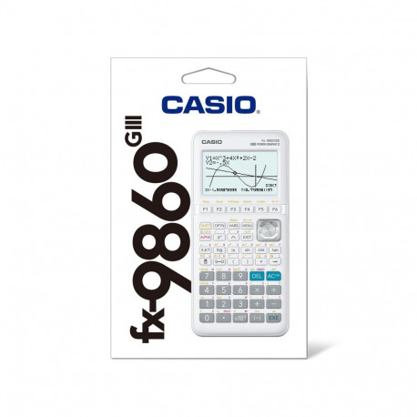Kalkulaator CASIO CASIO FX-9860GIII-W-ET, teaduslik, 89x178x23 mm