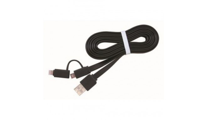 Gembird CABLE LIGHTNING +MICRO USB TO/AM 1M CC-USB2-AMLM2-1M