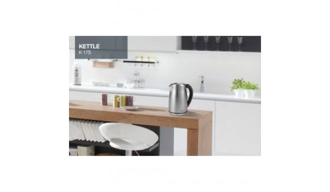 GORENJE Kettle K17S Electric, 2000 W, 1.7 L, Stainless steel, 360 rotational base, Stainless steel