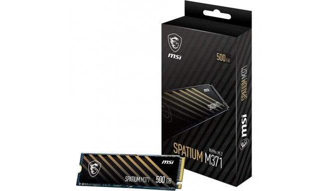 MSI SSD||SPATIUM M371|500GB|M.2|PCIE|NVMe|3D NAND|Write speed 1150 MBytes/sec|Read speed 2200 MBytes