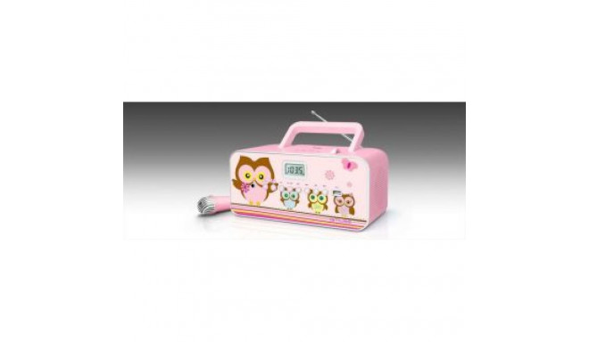 Muse M-29KP Pink/Image, 30 W, Portable radio CD/MP3 player with USB,