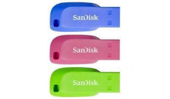 SANDISK BY WESTERN DIGITAL MEMORY DRIVE FLASH USB2 16GB/3PCS SDCZ50C-016G-B46T SANDISK