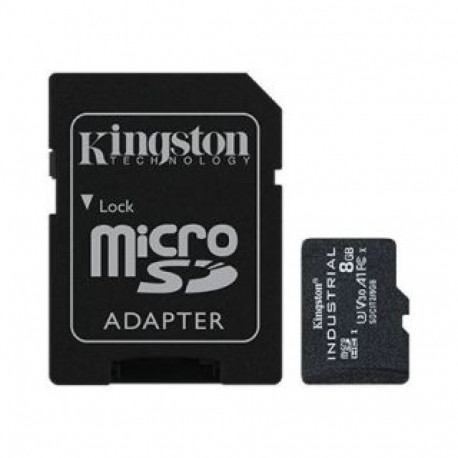 Kingston UHS-I 8 GB, microSDHC/SDXC Industrial Card, Flash memory class Class 10, UHS-I, U3, V30, A1