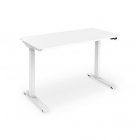 Digitus Electric height adjustable desk, 73 - 123 cm, Maximum load weight 50 kg, Metal, White