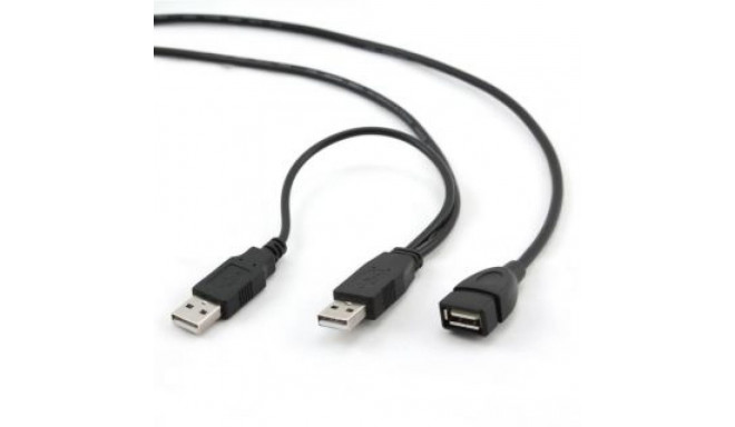 Gembird CABLE USB2 DUAL EXTENSION AMAF/0.9M CCP-USB22-AMAF-3