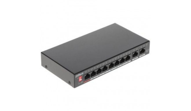 DAHUA Switch||PFS3010-8GT-96|Desktop/pedestal|Rack|8x10Base-T / 100Base-TX / 1000Base-T|PoE ports 8|