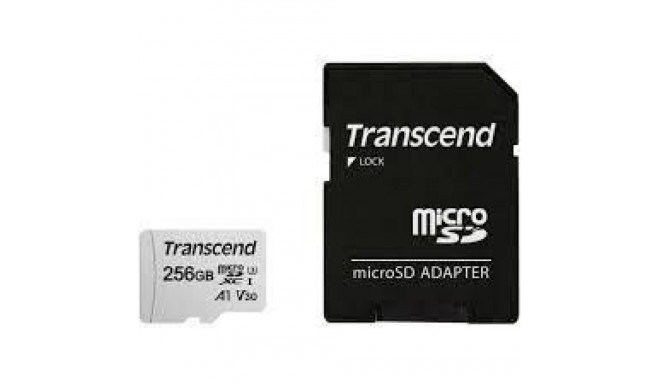 Transcend MEMORY MICRO SDXC 256GB W/ADAP/C10 TS256GUSD300S-A