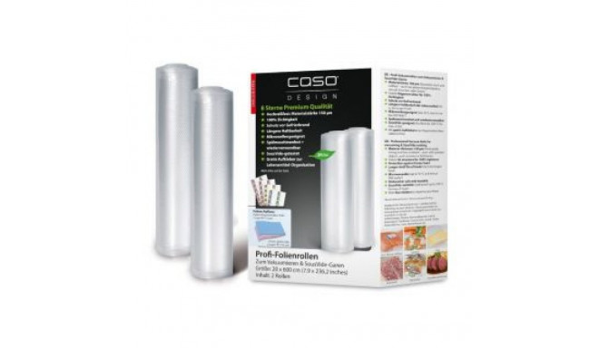 Caso Foil rolls 01221 2 units, Dimensions (W x L) 20 x 600 cm, Ribbed