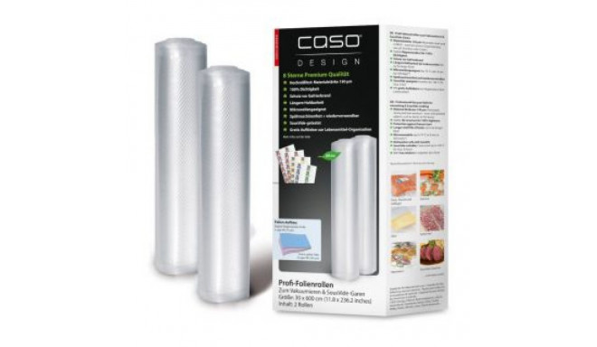 Caso Foil rolls 01222 2 units, Dimensions (W x L) 30 x 600 cm, Ribbed