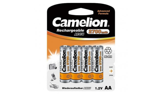 Camelion AA/HR6, 2700 mAh, Rechargeable Batteries Ni-MH, 4 pc(s)