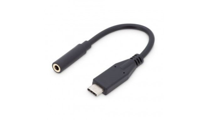 Digitus USB Type-C Audio adapter cable, Type-C - 3.5mm M/F, 0.2m, Audio input/output, Version 3.1 AK