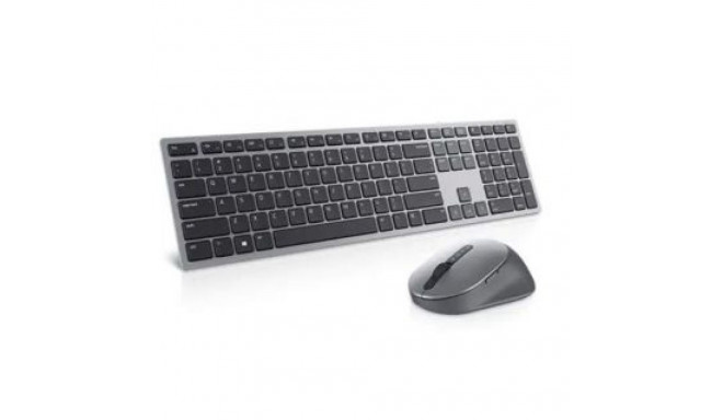 Dell Premier Multi-Device Keyboard and Mouse KM7321W Wireless, Batteries included, US, Titan grey