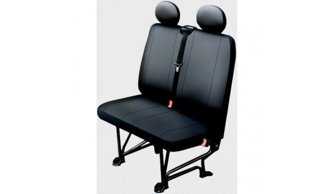 Van Passenger seat cover black leather dimensions L