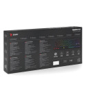 Savio Tempest x2 RGB mehaaniline klaviatuur, Outemu PUNANE