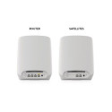 NETGEAR Orbi RBK763S kolmeribaline (2.4 GHz / 5 GHz / 5 GHz) Wi-Fi 6 (802.11ax) valge 7 sisemist ant