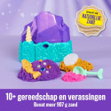 Kinetic Sand , Mermaid Crystal Playset, Over 1lb of Play Sand, Gold Shimmer Sand, Storage and Tools,