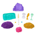 Kinetic Sand , Mermaid Crystal Playset, Over 1lb of Play Sand, Gold Shimmer Sand, Storage and Tools,