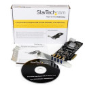 StarTech.com 4 Port PCI Express (PCIe) SuperSpeed USB 3.0 Card Adapter w/ 2 Dedicated 5Gbps Channels