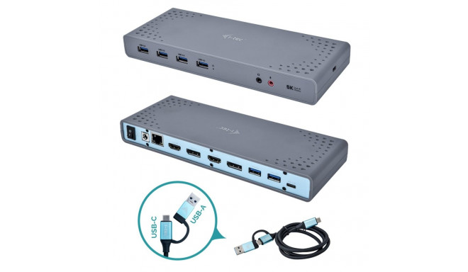 i-tec dokkimisjaam USB 3.0 / USB-C / Thunderbolt 3 kahe ekraaniga