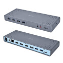 i-tec USB 3.0 / USB-C / Thunderbolt 3 kahe ekraani dokkimisjaam