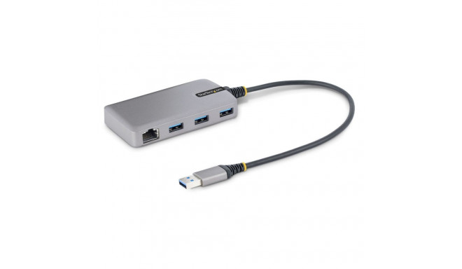 StarTech.com 3-pordiline USB-jaotur Ethernetiga - 3x USB-A porti - Gigabit Ethernet (RJ-45) - USB 3.