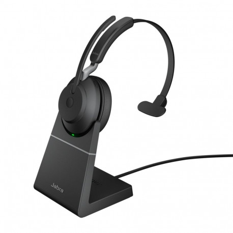 Jabra Evolve2 65 USB-A UC Mono must laadimisalusega