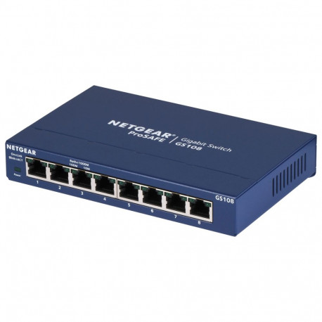 NETGEAR GS108GE võrgulüliti haldamata gigabit ethernet (10/100/1000) sinine