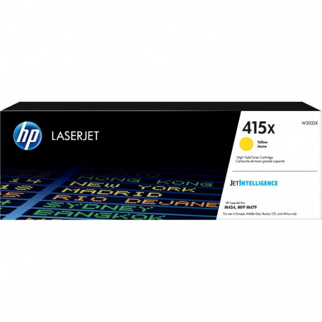 HP 415X suure tootlikkusega kollane originaal LaserJet toonerikassett