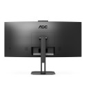 AOC V5 CU34V5CW/BK LED ekraan 86.4 cm (34") 3440 x 1440 pikslit Lai Quad HD Must