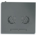 Techly seinakapp 19" 6U D450 must kokkupandud
