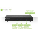 Techly IDATA DP-KVM2 KVM switch Black