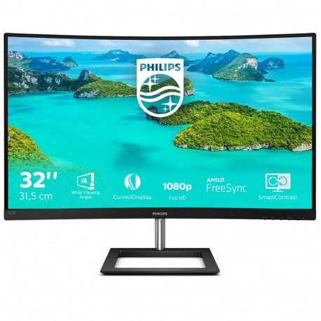 Philips E Line 322E1C/00 LED display 80 cm (31.5") 1920 x 1080 pixels Full HD LCD Black