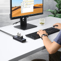 [RETURNED ITEM] Ugreen multifunctional HUB 7in1 USB Type C - 7x USB Type A 3.0 PD DC 12V gray (CM481