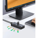 [RETURNED ITEM] Ugreen multifunctional HUB 7in1 USB Type C - 7x USB Type A 3.0 PD DC 12V gray (CM481